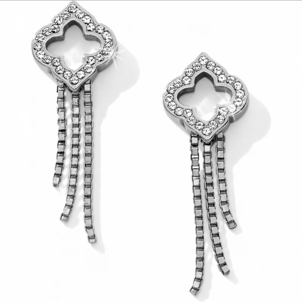 NWT Brighton Toledo Falls Crystal Post Drop Earrings